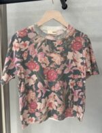 Women's Pink Floral Short Sleeve Knit Top - Image 2