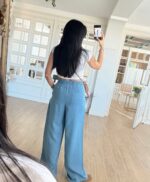 Blue Wide Leg Pants - Image 2