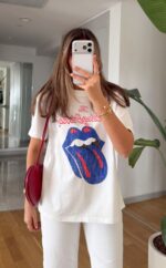 Rolling Stones Blue Tongue Graphic T-Shirt
