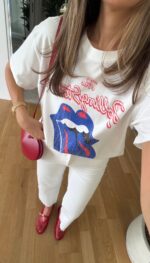 Rolling Stones Blue Tongue Graphic T-Shirt - Image 2