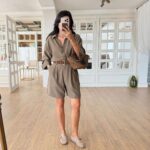 Khaki Chic Everyday Belted Set