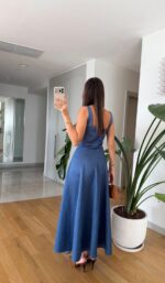 Blue Flow Dress - Image 2