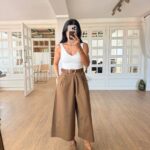 Brown Culotte Pants