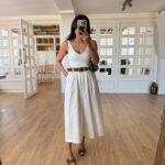 White Culotte Pants