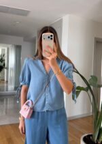 Sky Blue Soft Denim Shirt