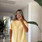Yellow Short Sleeve Cotton T-Shirt