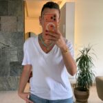 White V-Neck Short Sleeve T-Shirt