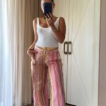 Women's Multicolor Striped Wide Leg Pants