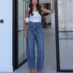 High Waist Blue Denim Jeans