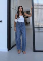 High Waist Blue Denim Jeans