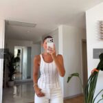 White Ribbed Tank Top