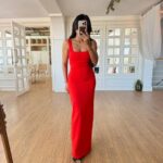 Sleeveless Red Maxi Dress