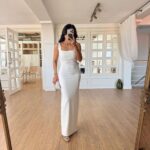 Sleeveless White Maxi Dress