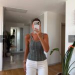 Green Beaded Tank Top