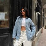 Light Blue Denim Jacket for Women