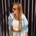 Light Blue Denim Hoodie Jacket