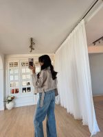 Beige Draped Blazer - Image 2