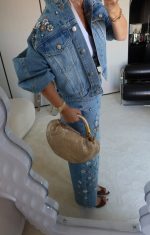 Embroidered Denim Jacket and Jeans Set - Image 4