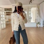 Ralph Lauren Cream Cable Knit Cardigan