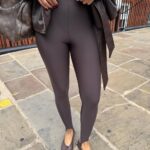 Brown Stirrup Leggings