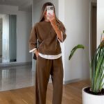 Brown Relaxed Fit Loungewear Set