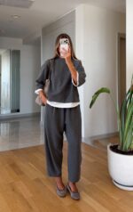 Grey Relaxed Fit Loungewear Set