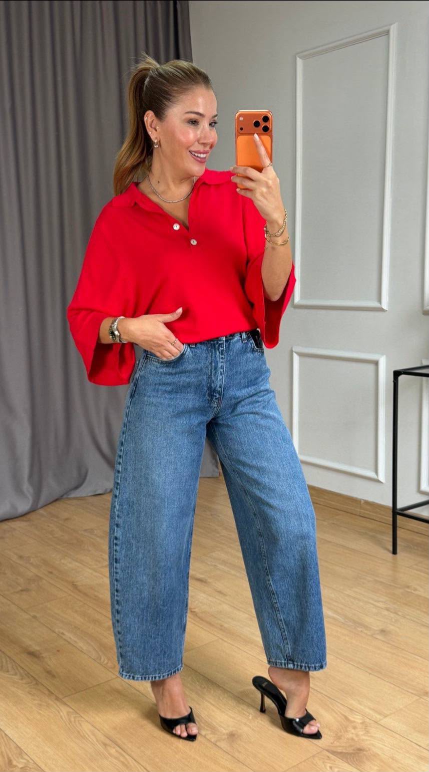 WhatsApp Image 2026-09-19 at 10.29.53 AM High Waist Wide Leg Blue Jeans - Image 1