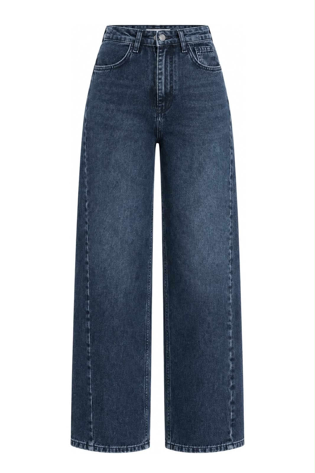 b8ce766d-939b-4859-9f49-6cfc61578832 High Waist Wide Leg Blue Jeans - Image 1