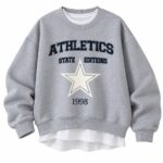 Gray Athletics Star Print Sweatshirt