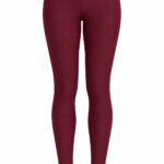 Burgundy Stirrup Leggings for Women
